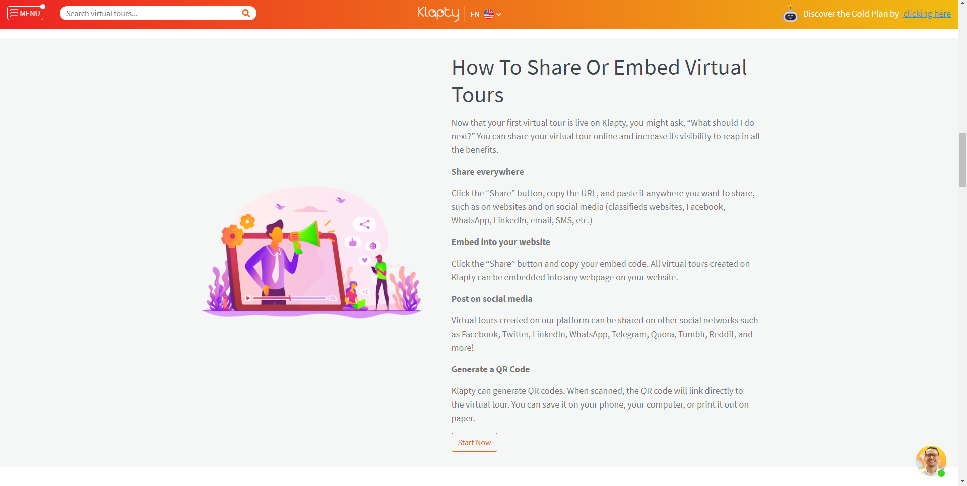 Klapty Software - Share Virtual tours