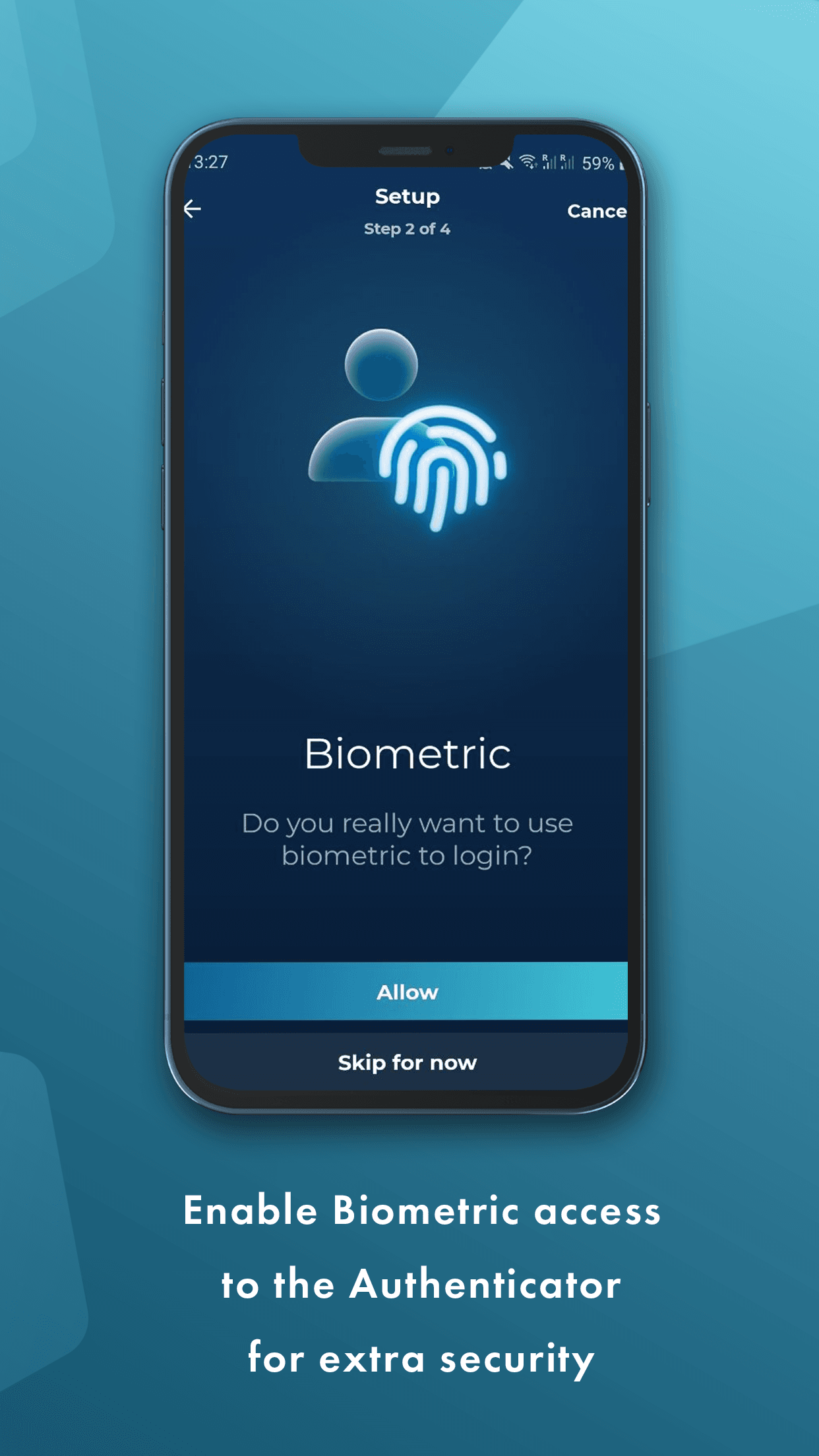 Hideez Mobile Authenticator
biometric access
