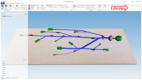 MCAD to ECAD  wire harness design conversion with E3.3DTranformer