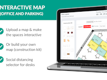 Ronspot Software - Administrators have the choice between uploading an existing floorplan of their office and parking and making every desk and parking space interactive, or alternatively building their own map using our construction kit.