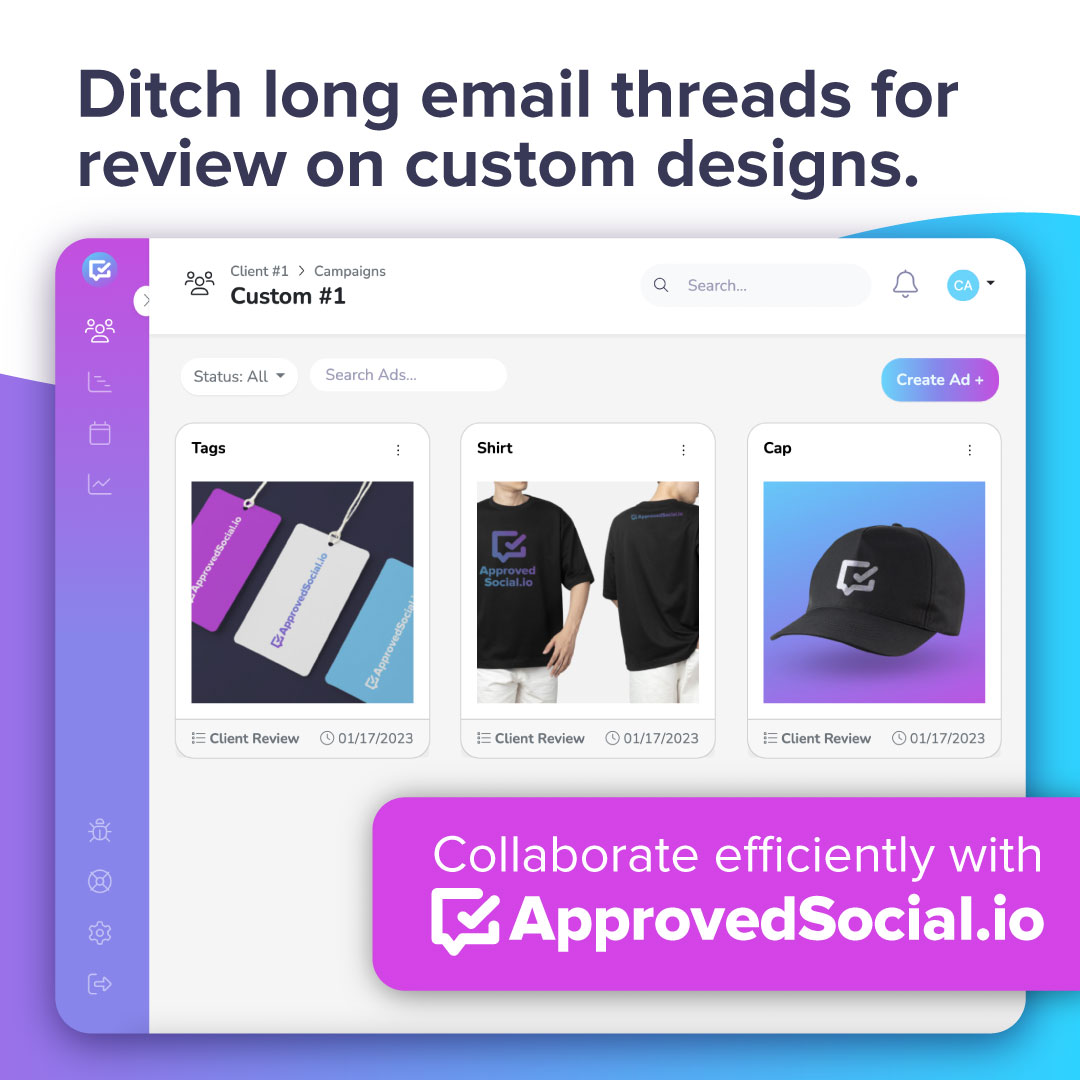 Custom Design Preview and Markup Tool. Easily preview and provide feedback on custom designs for merchandise, banners, flyers, and billboard designs. Smart Markup Tool to leave comments and provide accurate feedback directly on the design.