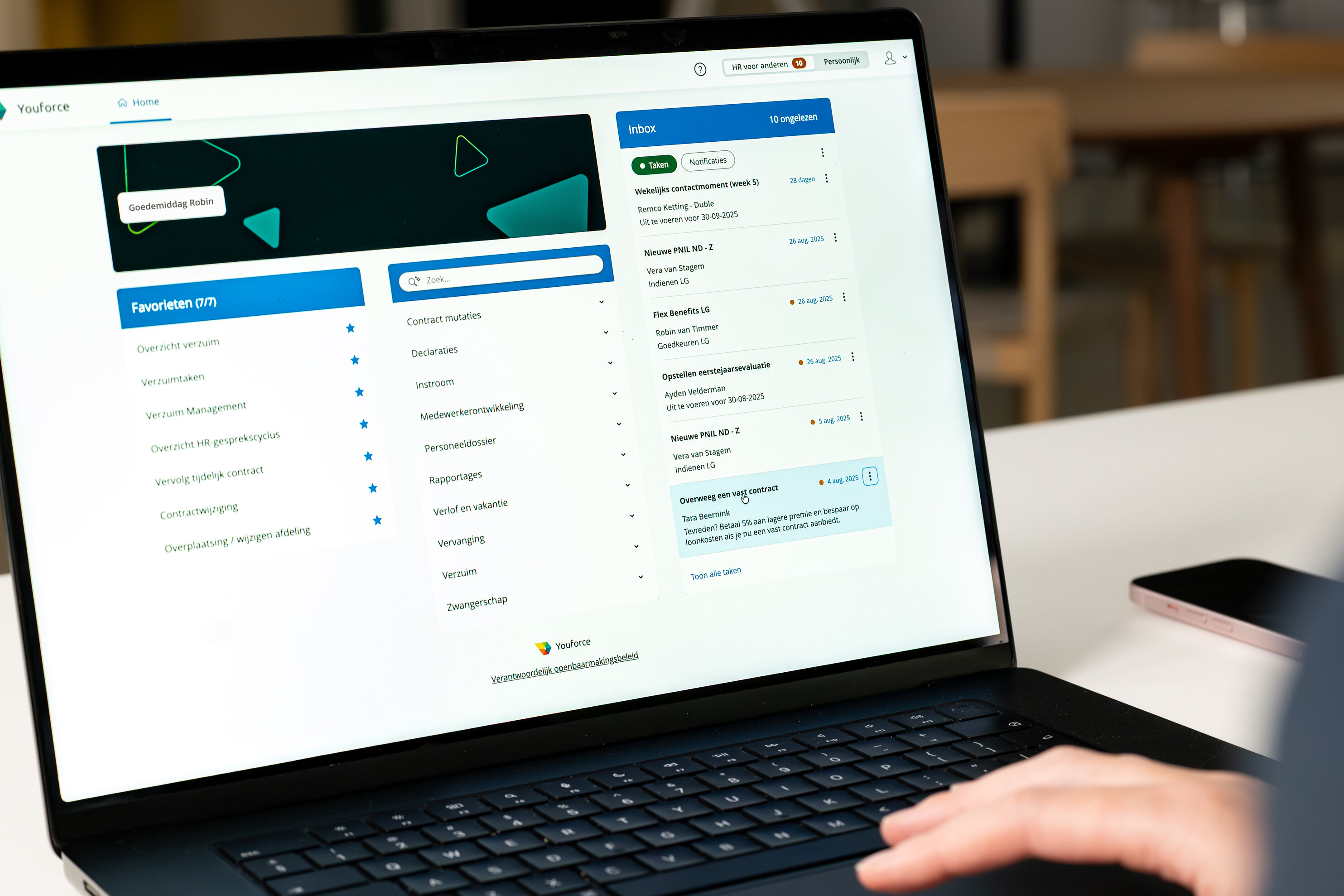 Youforce screenshot: Youforce desktop