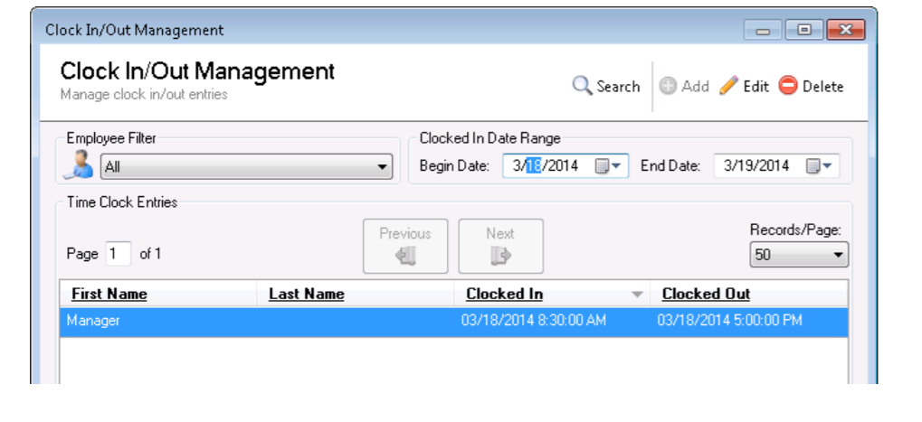 TimeDrop Time Clock time entry management