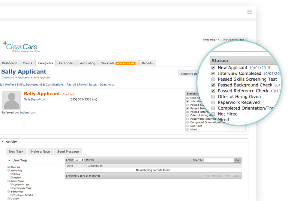 Applicant tracking ensures that adequate procedure and administration is taken to hire quality, qualified candidates