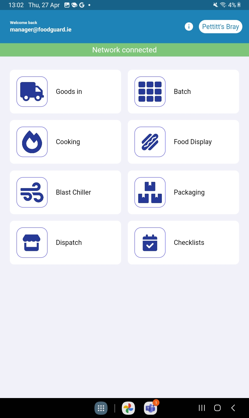 Easy to Navigate App - Perfect for Food Producers, Deli's, Butchers, Bakeries, Contract Caterers and Sea Food Manufacturers. We have an excellent Cloud management Platform also and reporting Module.