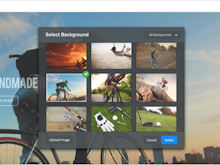 Weebly Software - Image background selection