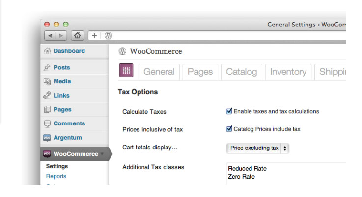 WooCommerce Software - WooCommerce automatically calculates sales tax
