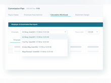 CaptivateIQ Software - Run and see your commission plan calculations across any rep, plan, and pay period in real-time. Don’t wait until you finish building your plan to see the results. Our calculation engine runs dynamically so you can catch any potential errors on the fly.