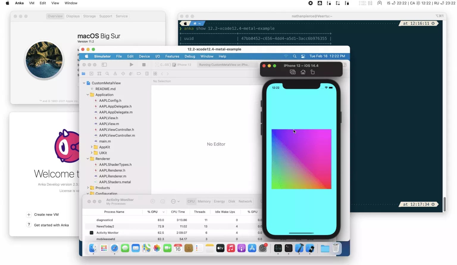 Anka Build Software - Running Metal inside macOS Vm for iOS CI