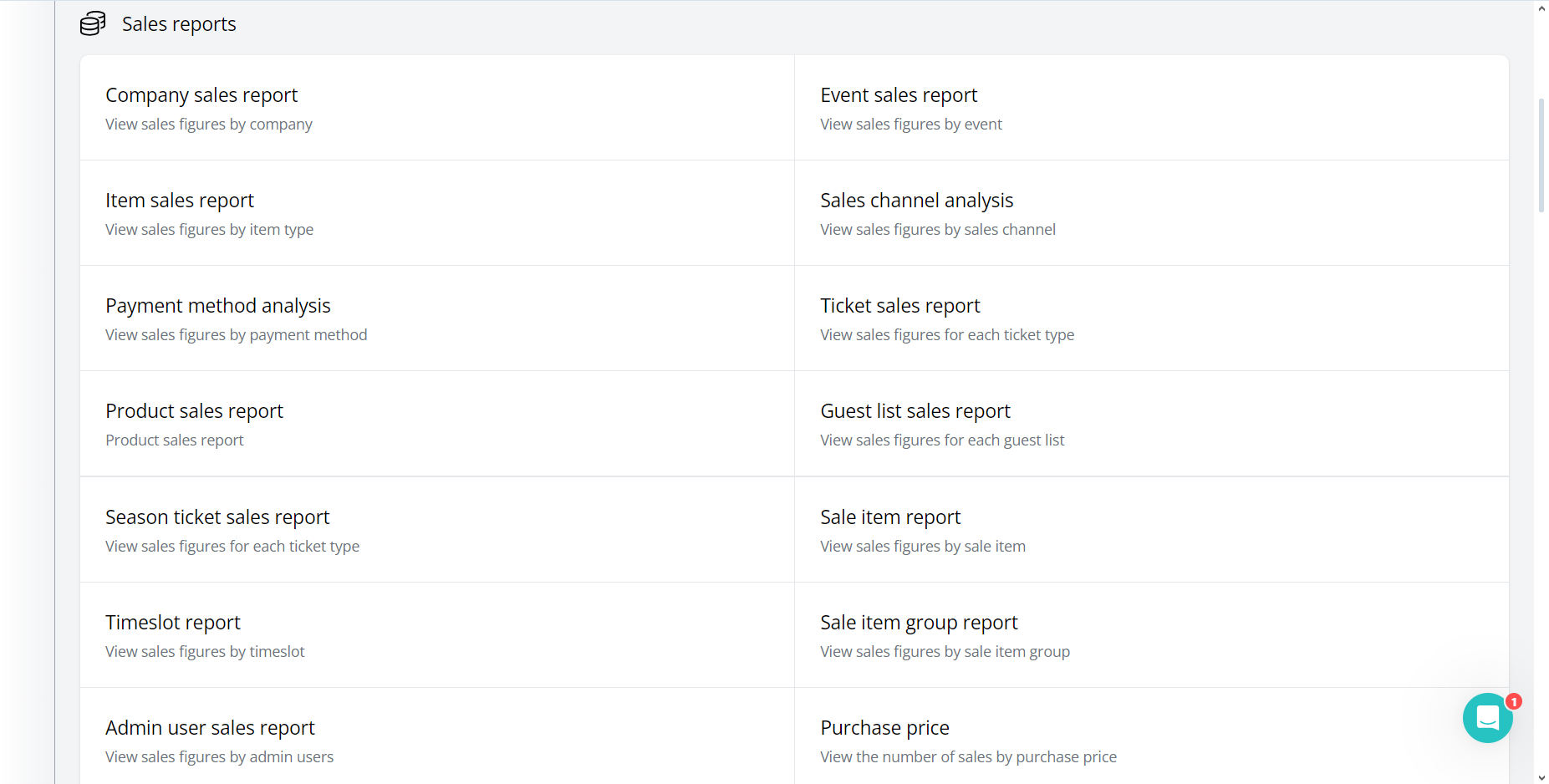 Detailed reports for all relevant metrics - from payment gateway usage and customizable sales reports to average guest attendance duration and discount code usage.