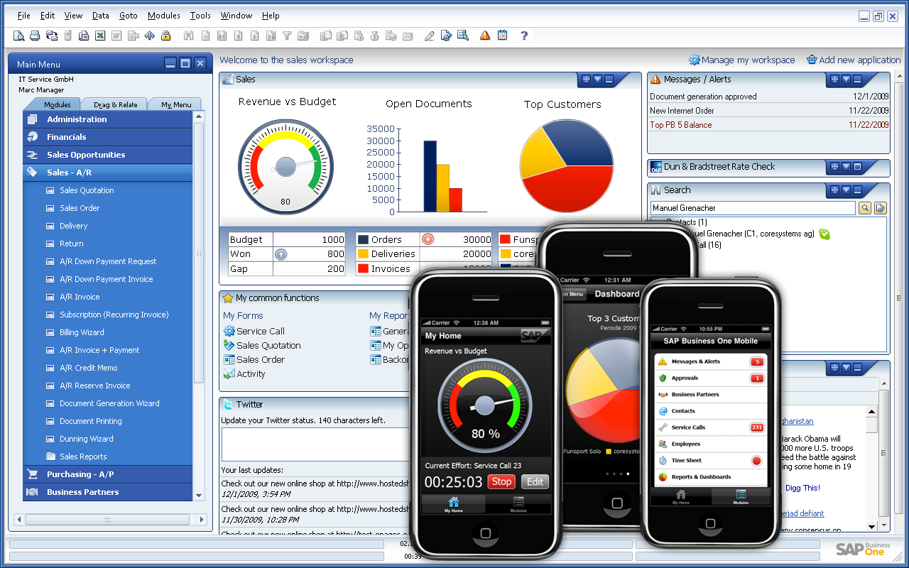 SAP Business One Software - Sap Business One - CRM - Devices
