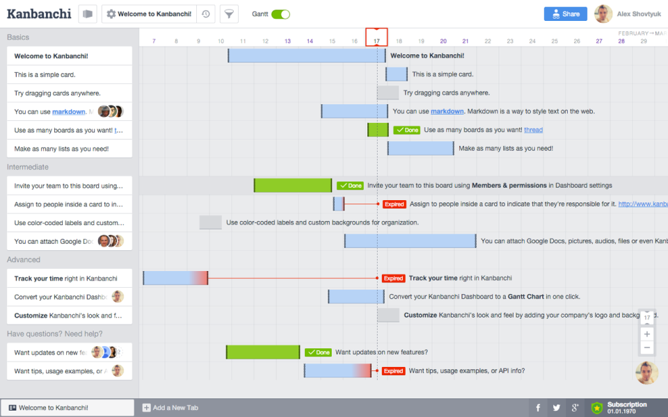 Kanbanchi Software - Gantt Chart - thumbnail