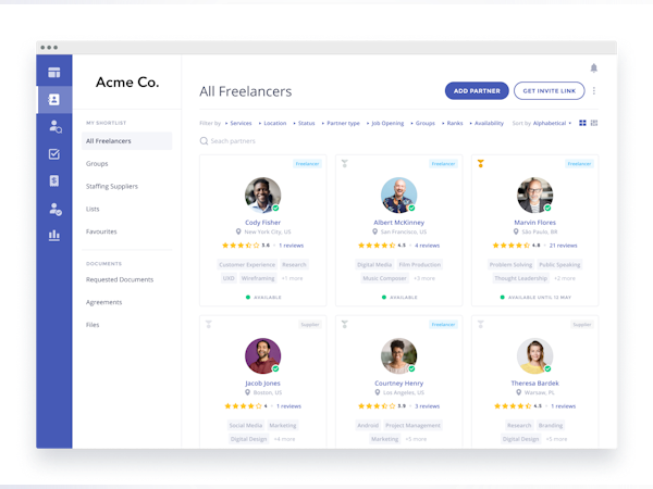 Worksuite Software - Talent Pool Dashboard