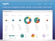 brightfin Software - Break out charges by type, carrier, cost center, and more