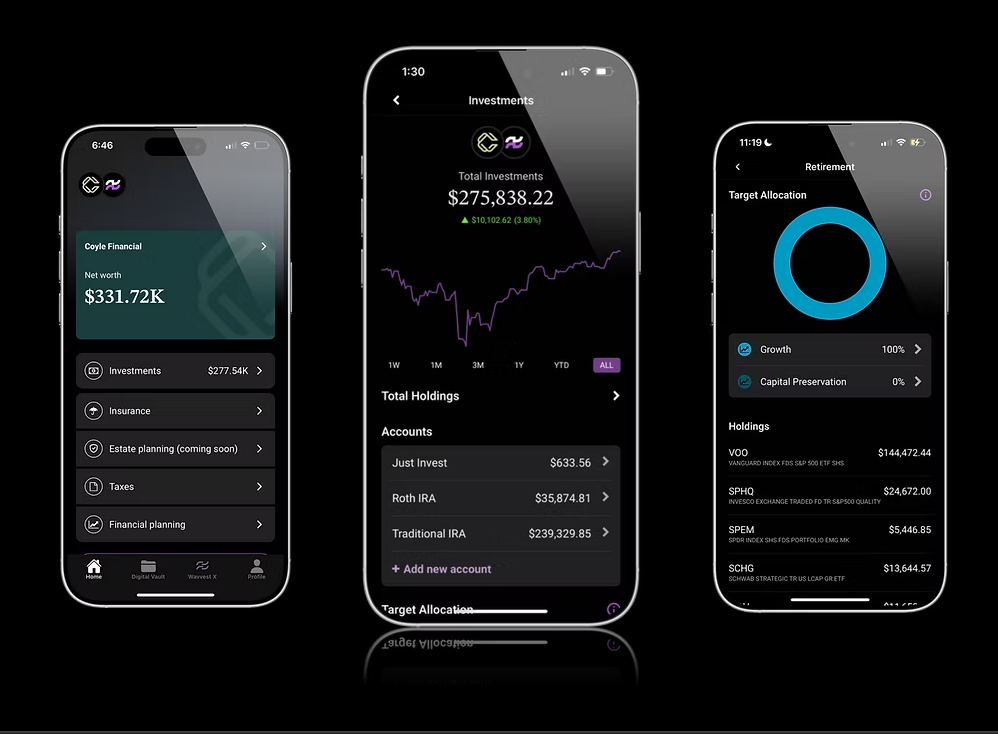 Wavvest screenshot: Wavvest client app