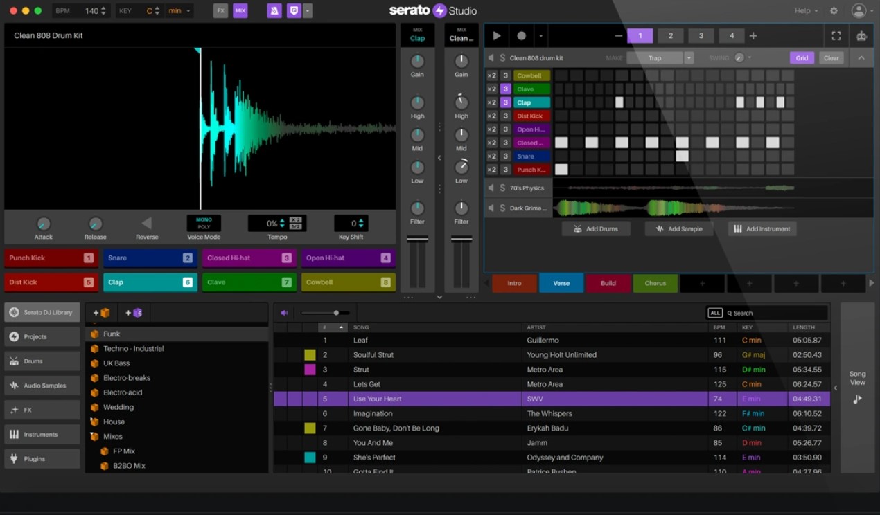 Serato Studio audio editing interface