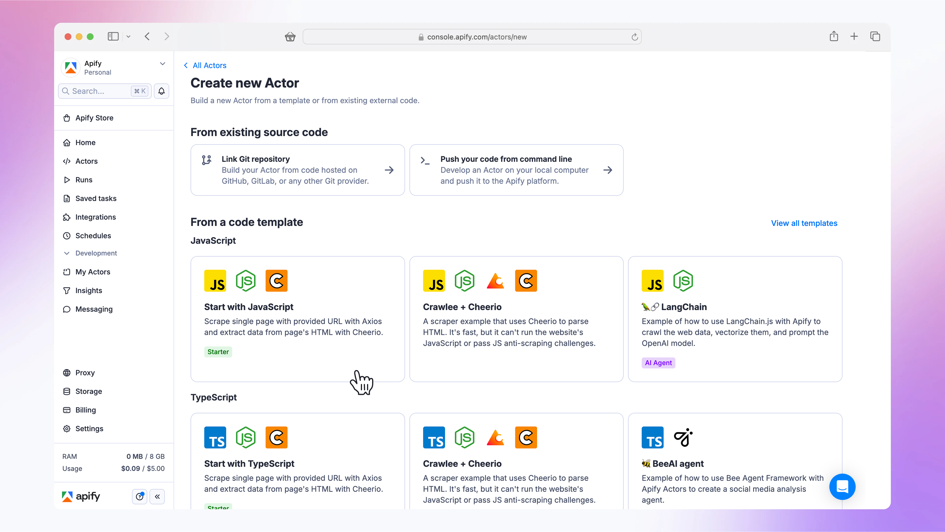 Apify Software - Can’t find an Actor? Build once, publish to Store, and earn when others use it. Apify handles infrastructure, billing, and monthly payouts.