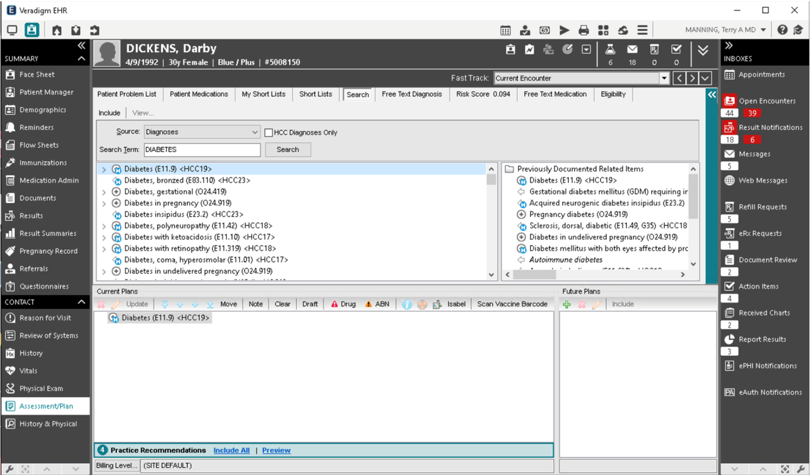 Veradigm Revenue Cycle Services screenshot: Veradigm Revenue Cycle Services contacts