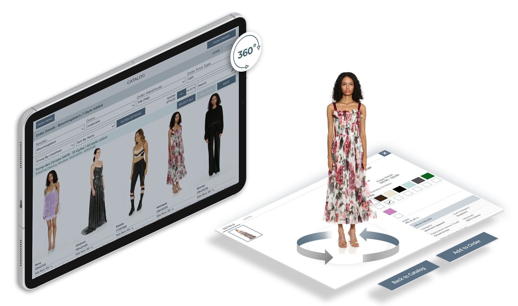 JOOR goes beyond standard order management by offering enhanced presentation tools. Brands can offer their prospective and current buyers a B2B virtual showroom, complete with 360° imagery and style videos, in addition to their collection linesheets.
