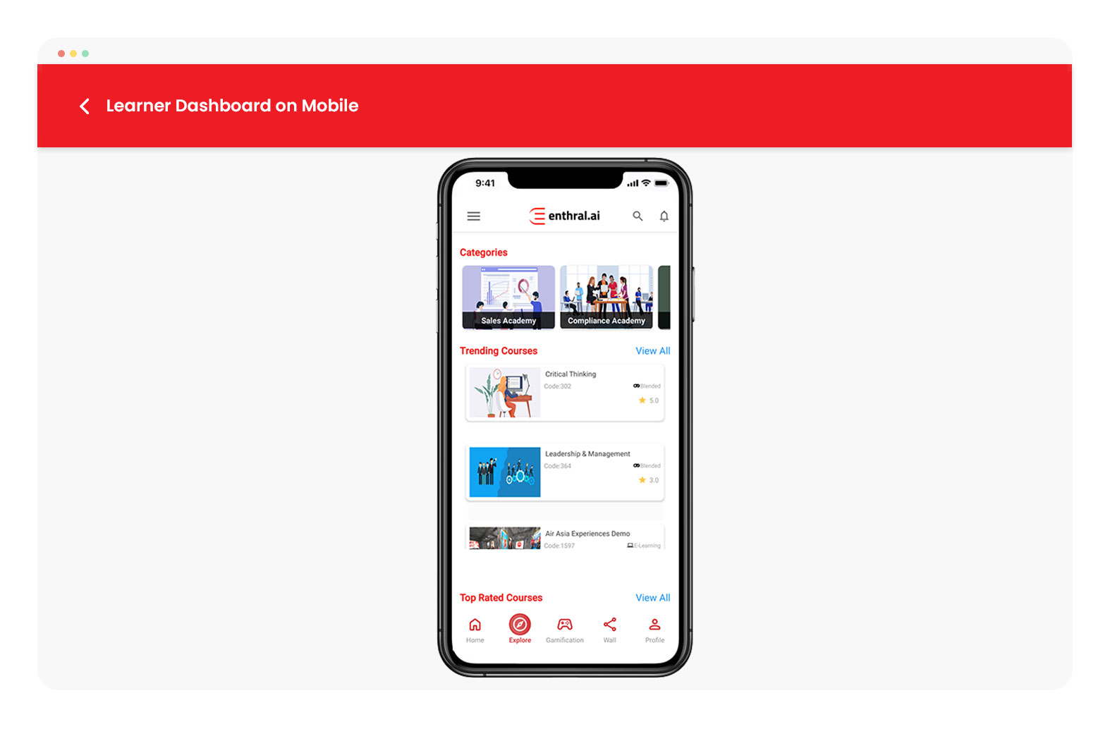 Enthral screenshot: Promote engagement and elevate learning experiences for your learners by enabling uninterrupted learning across devices.