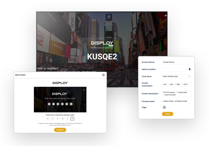 Disploy screenshot: Disploy Screen pair