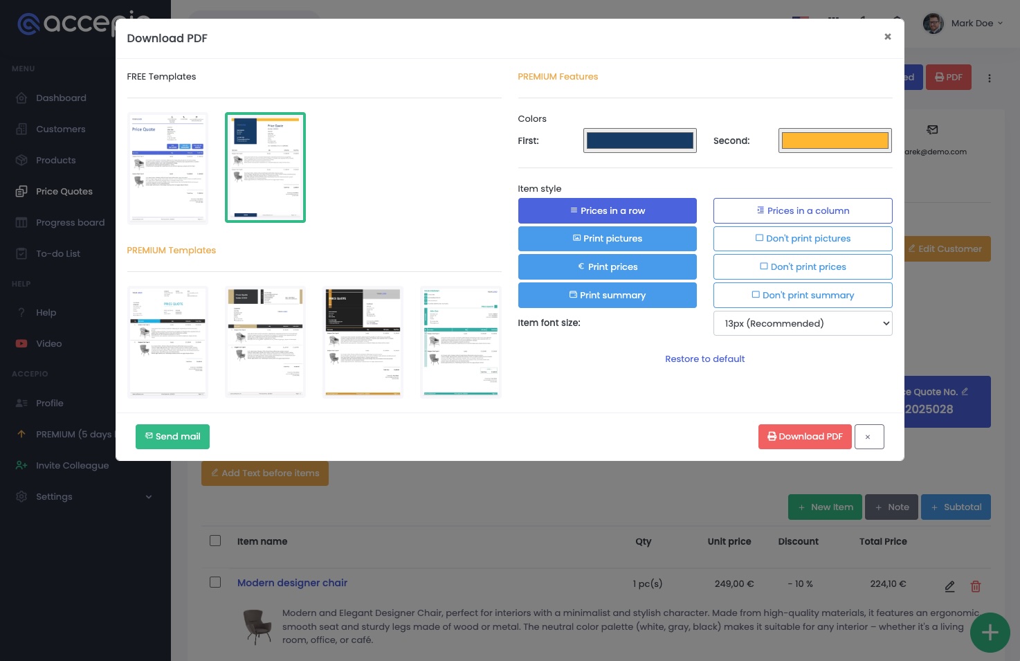 ACCEPIO Software - 4 - Vorschau