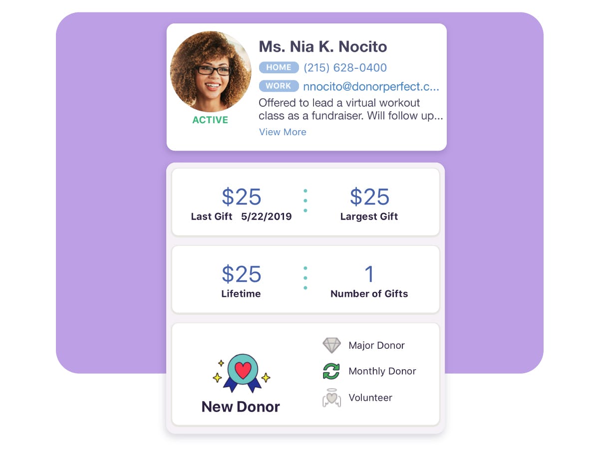 DonorPerfect Software - DonorPerfect Donor Profiles