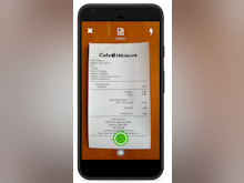 Receipt Stash Software - Users can upload receipt images from their mobile device