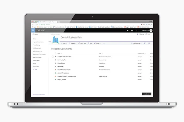 Yardi Document Management screenshot: Yardi Document Management dashboard