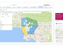 Salesforce Field Service Software - Field Service Lightning map