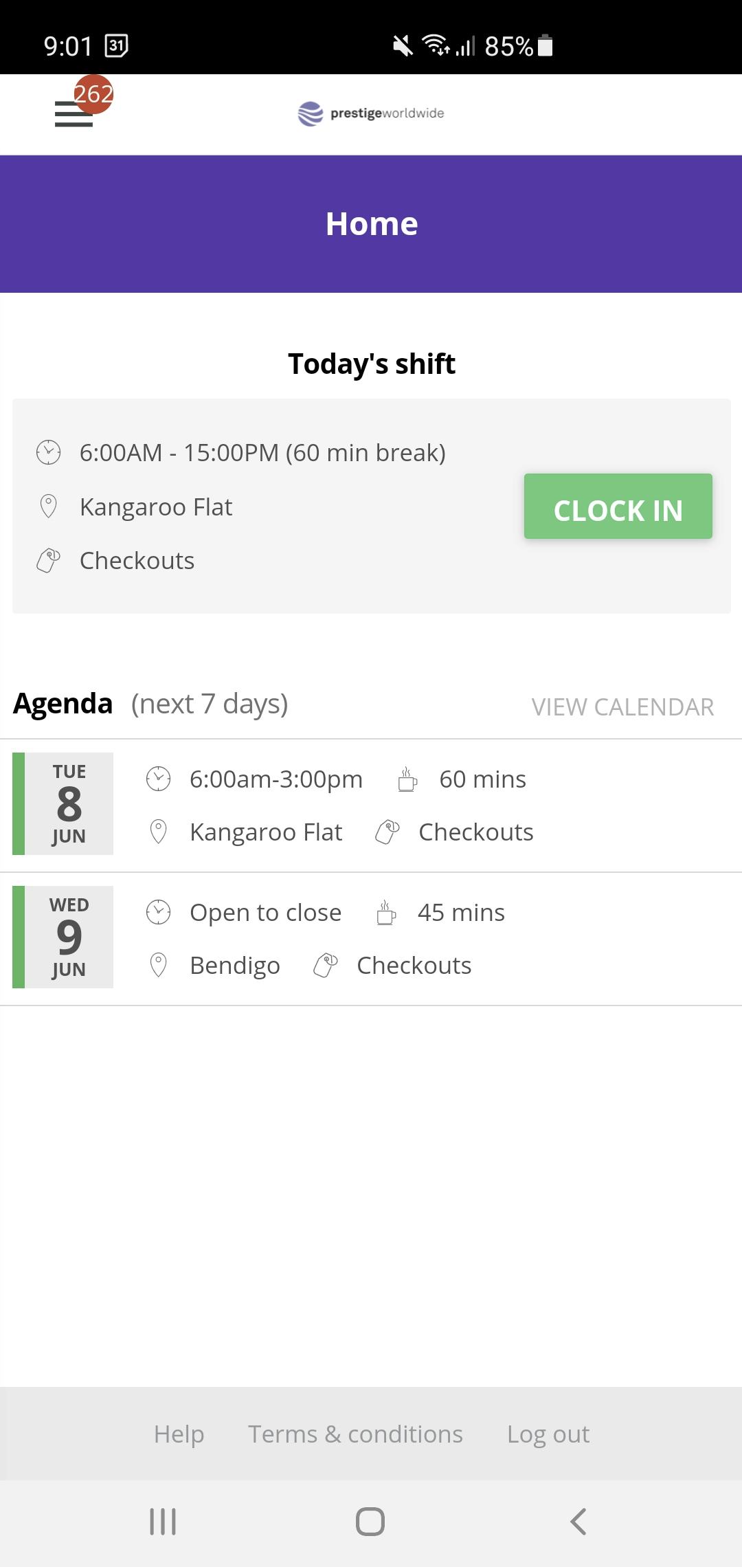 Ento Software - Easy clock in - time and attendance.