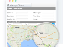allGeo Software - Geographic maps allow users to track their teams in real time when connected to an employee's mobile device