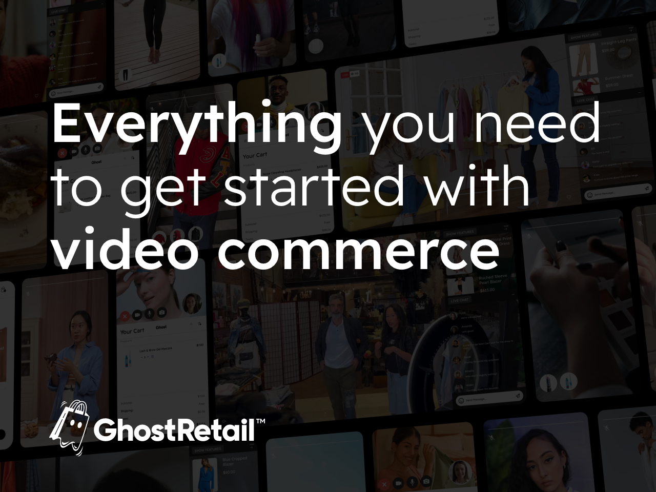Get started with video commerce fast with Ghost's solutions, including free shoppable video, livestream shopping, and 1:1 live personal shopping.