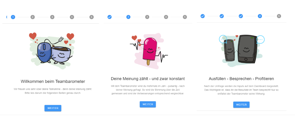 Teambarometer screenshot: Teambarometer platform