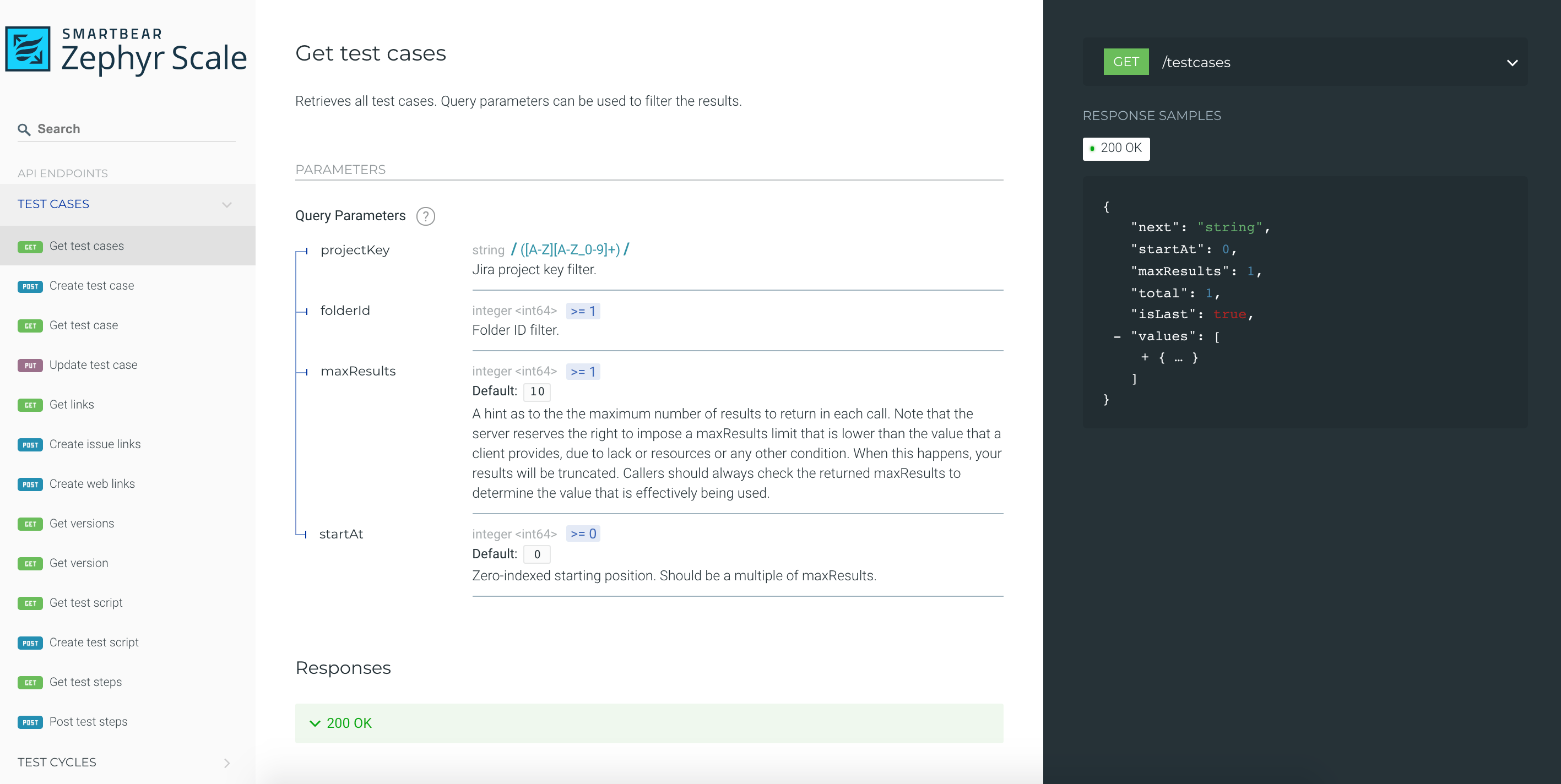 Zephyr Scale screenshot: Manage & reuse tests at scale