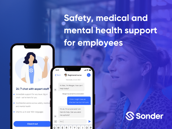 Sonder Software - Safety, medical and mental health support for employees