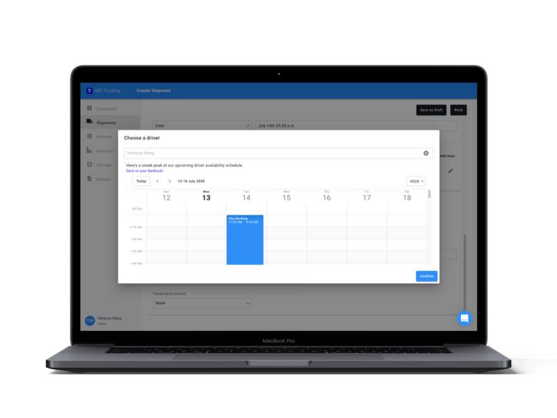 Load tendering and scheduling
