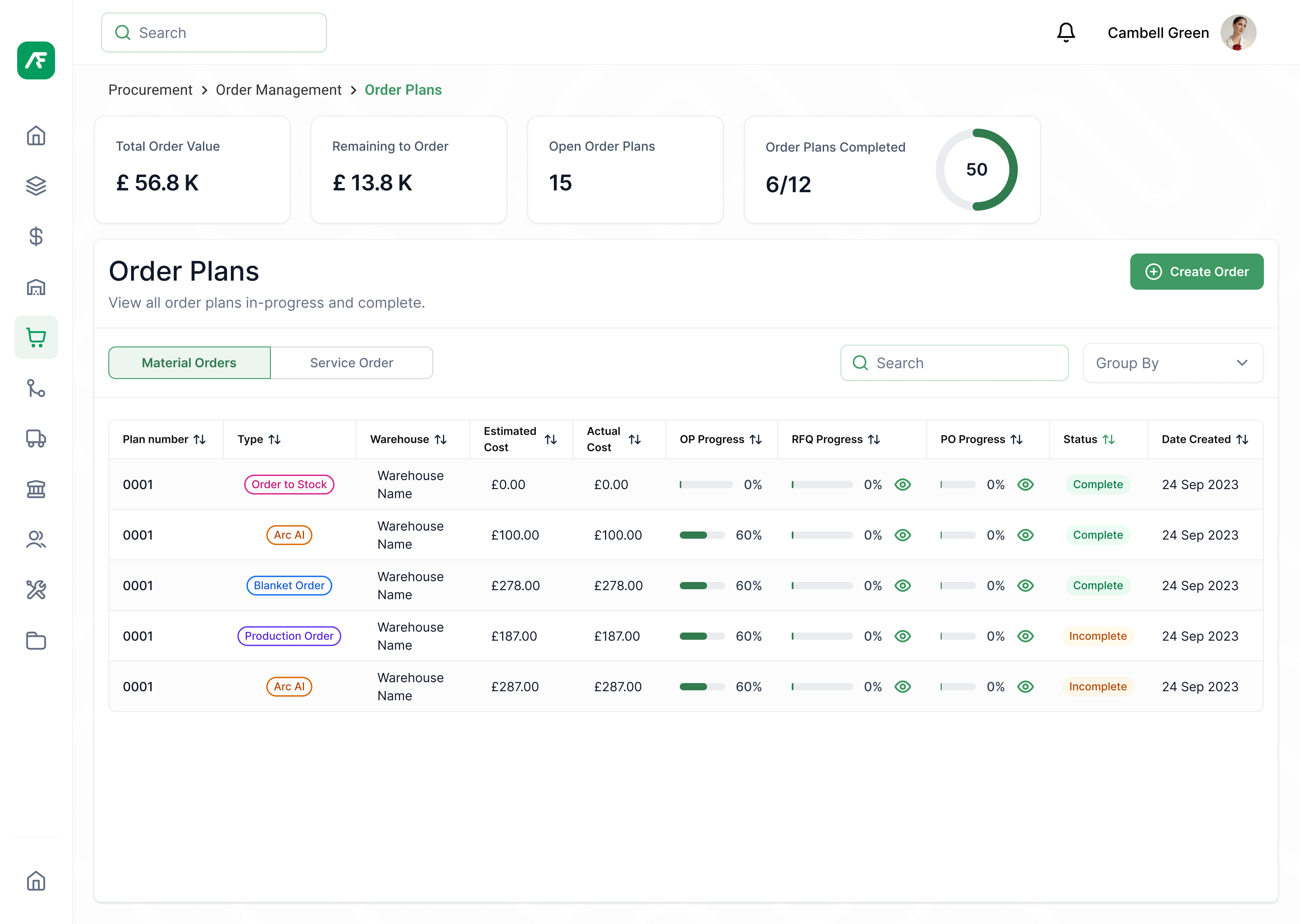 ArcFlow Software - ArcFlow order management