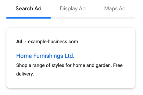 Google Ads Software - Search Ad
