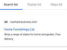 Google Ads Software - Search Ad