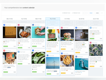 Falcon.io Software - Social Media Calendar - The calendar tool allows users to schedule social media posts and campaigns
