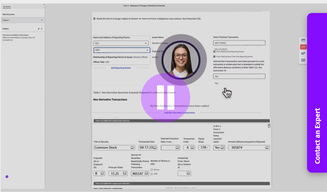 ActiveDisclosure screenshot: ActiveDisclosure overview