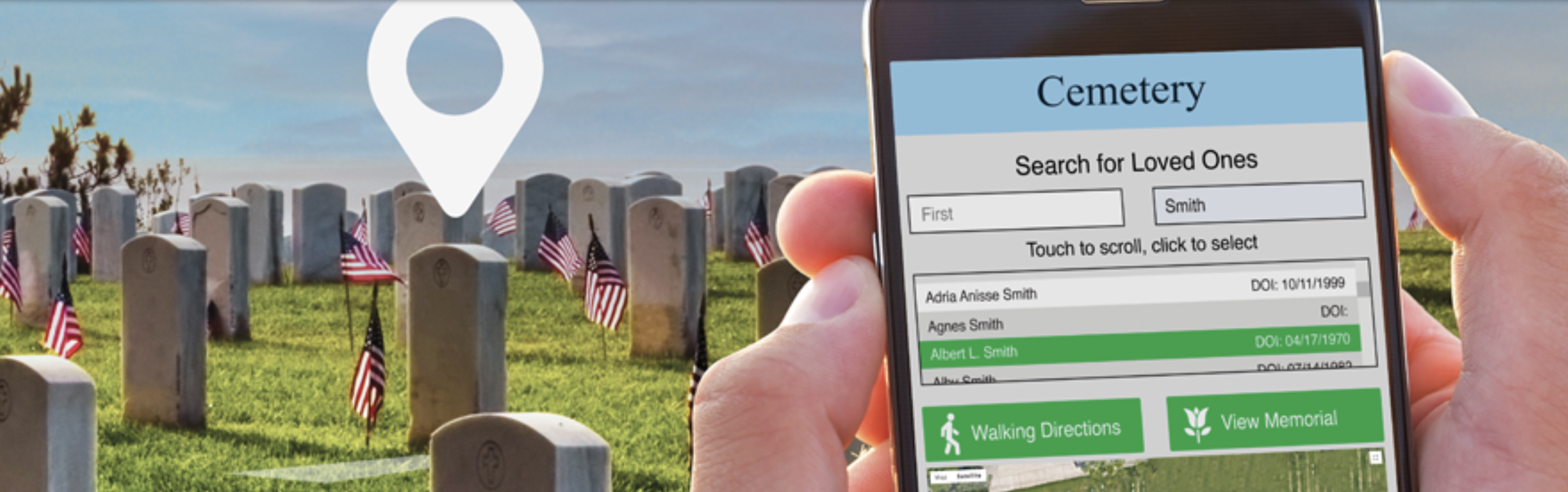 CemSites Software - Empower your community and allow them to locate loved ones whenever they want with our "Best in Class" Walk-to-Site.