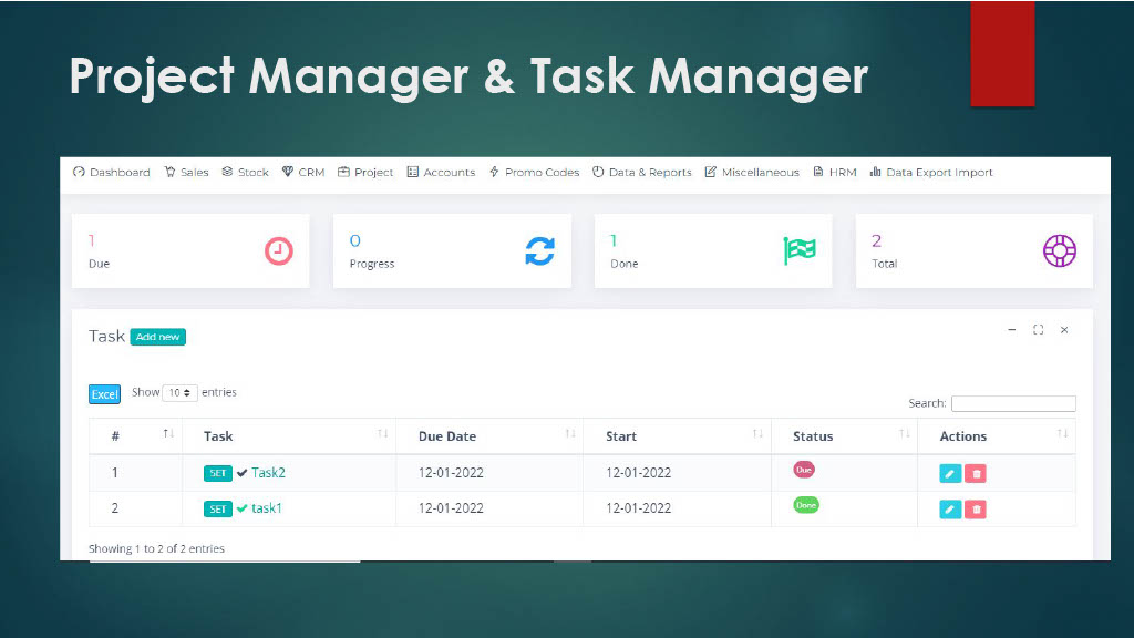Project Manager & Task Manager