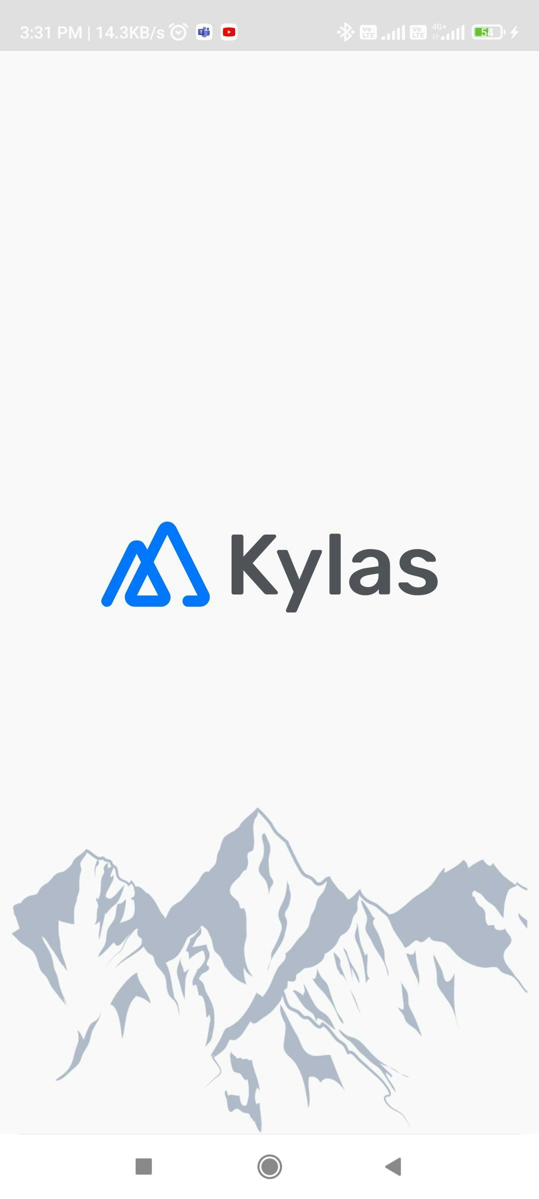 Kylas Sales CRM Software - Mobile App Opening Screen
