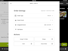 Lavu POS Software - Lavu POS order settings
