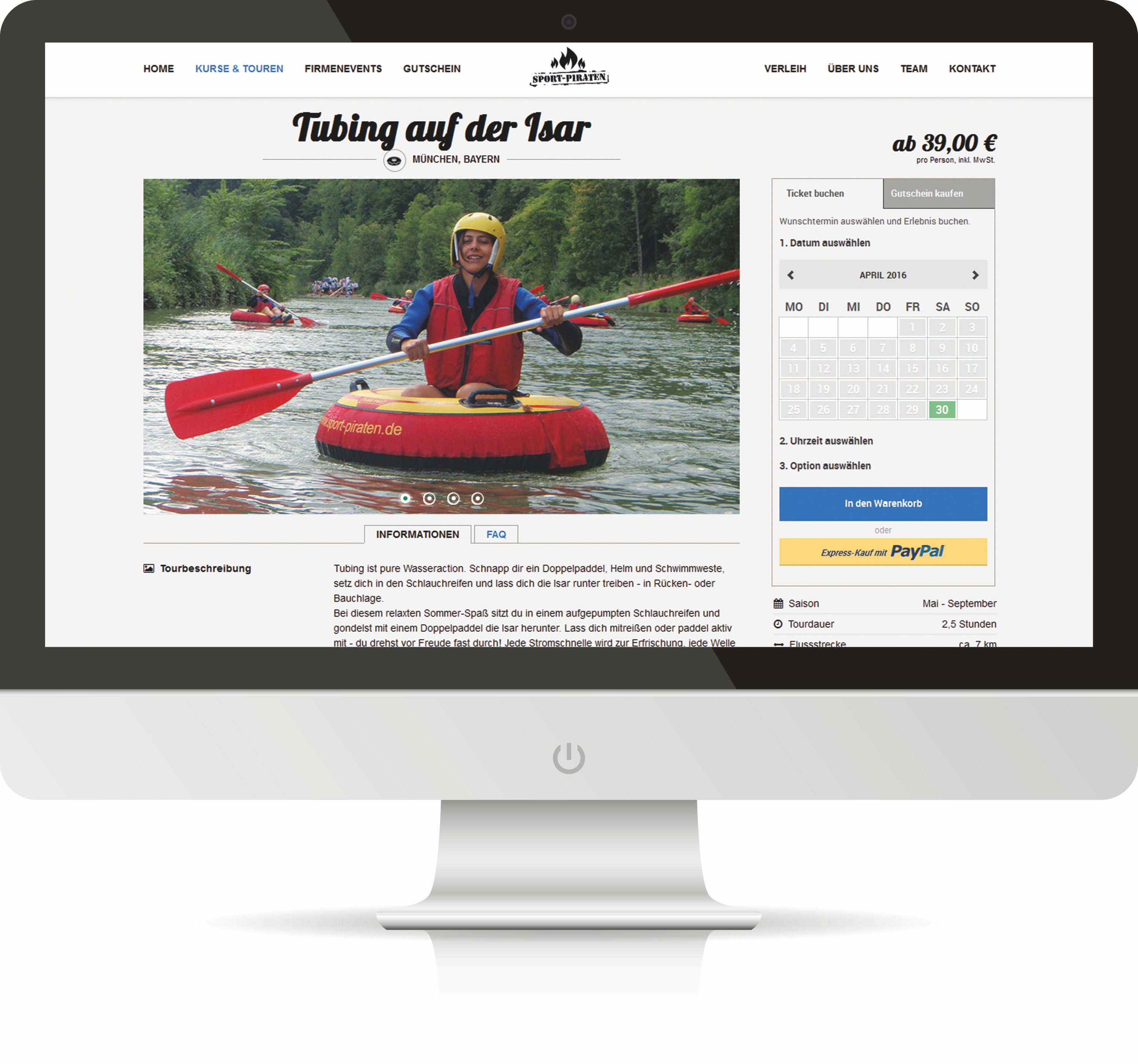 Every offer in a Regiondo Pro ticket shop comes with several pictures and detailed descriptions