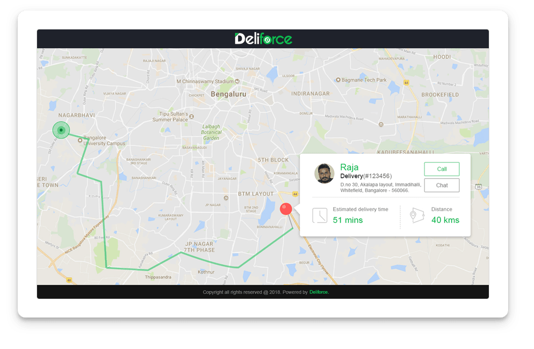 Customer delivery tracking