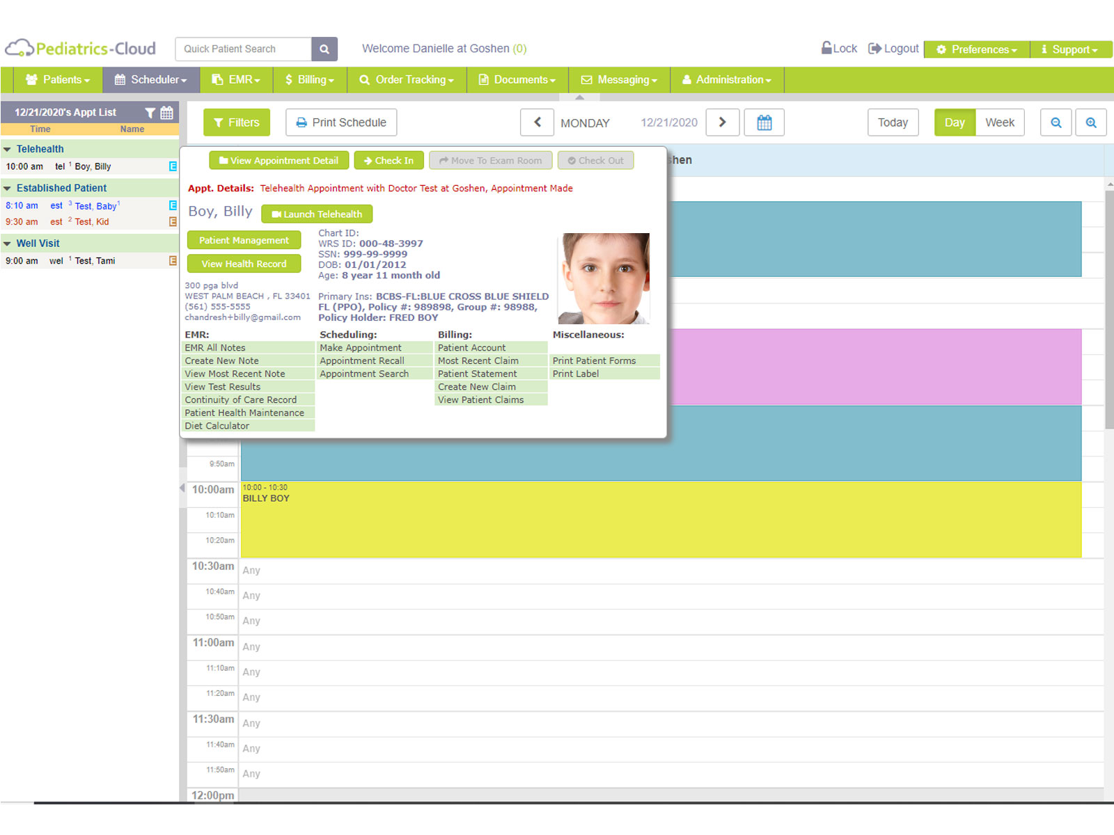 Pediatrics-Cloud screenshot: Pediatrics-Cloud Telehealth