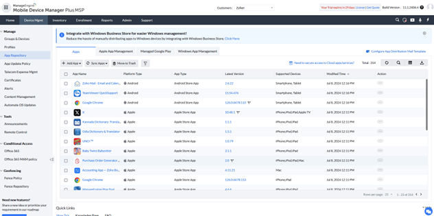 ManageEngine Mobile Device Manager Plus MSP Logiciel - 3